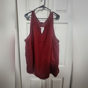 Torrid Lace NWT Women's Red Sleeveless Top Size 4x